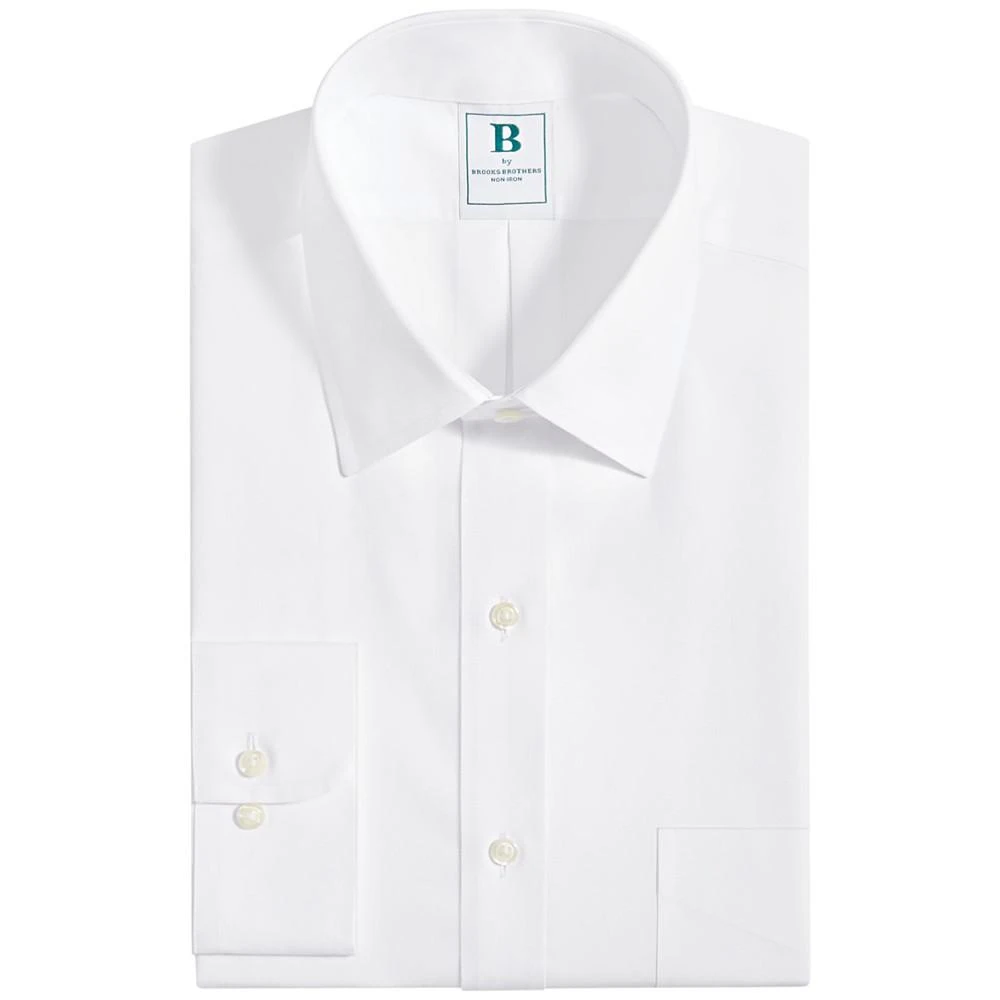 商品Brooks Brothers|Men's Regular Fit Non-Iron Solid Dress Shirt,价格¥543,第4张图片详细描述