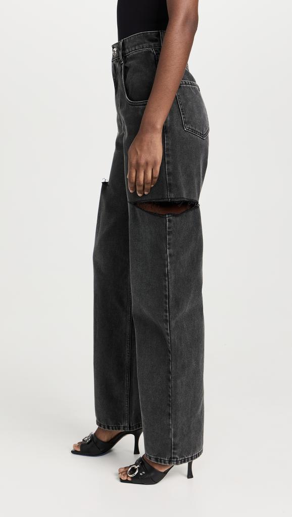 MAISON MARGIELA Denim Jeans with Slash Details - Pants