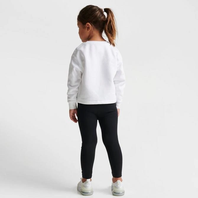 商品NIKE|Girls' Toddler Nike Glow Time Crewneck Sweatshirt and Leggings Set,价格¥338,第2张图片详细描述