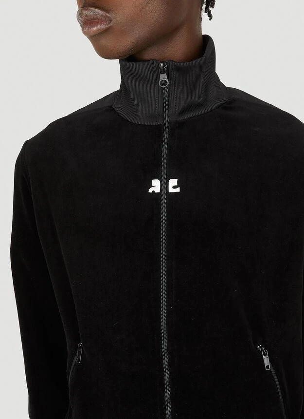 商品Courrèges|Zip Front Track Jacket in Black,价格¥1497,第5张图片详细描述