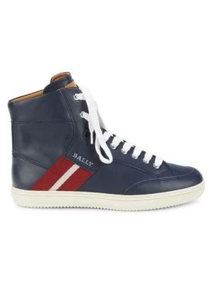 商品Bally|Oldani Leather High-Top Sneakers,价格¥1696,第1张图片