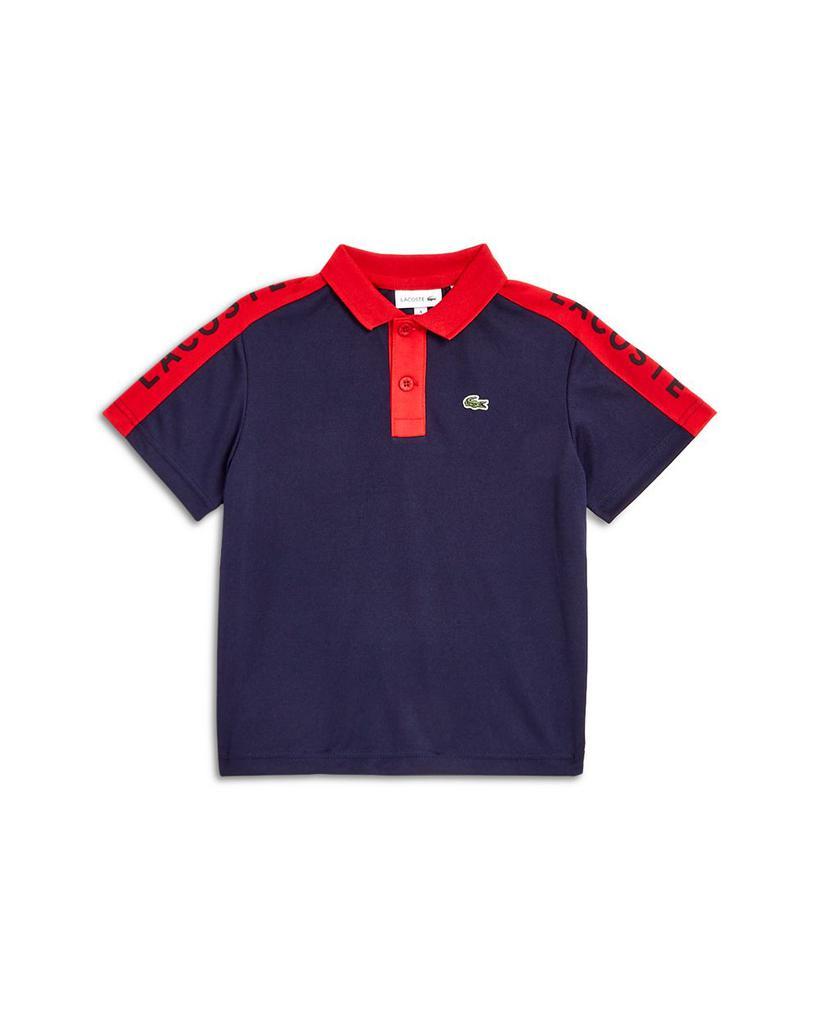 商品Lacoste|Boys' Contrast Stripe Polo Shirt - Little Kid, Big Kid,价格¥287,第1张图片