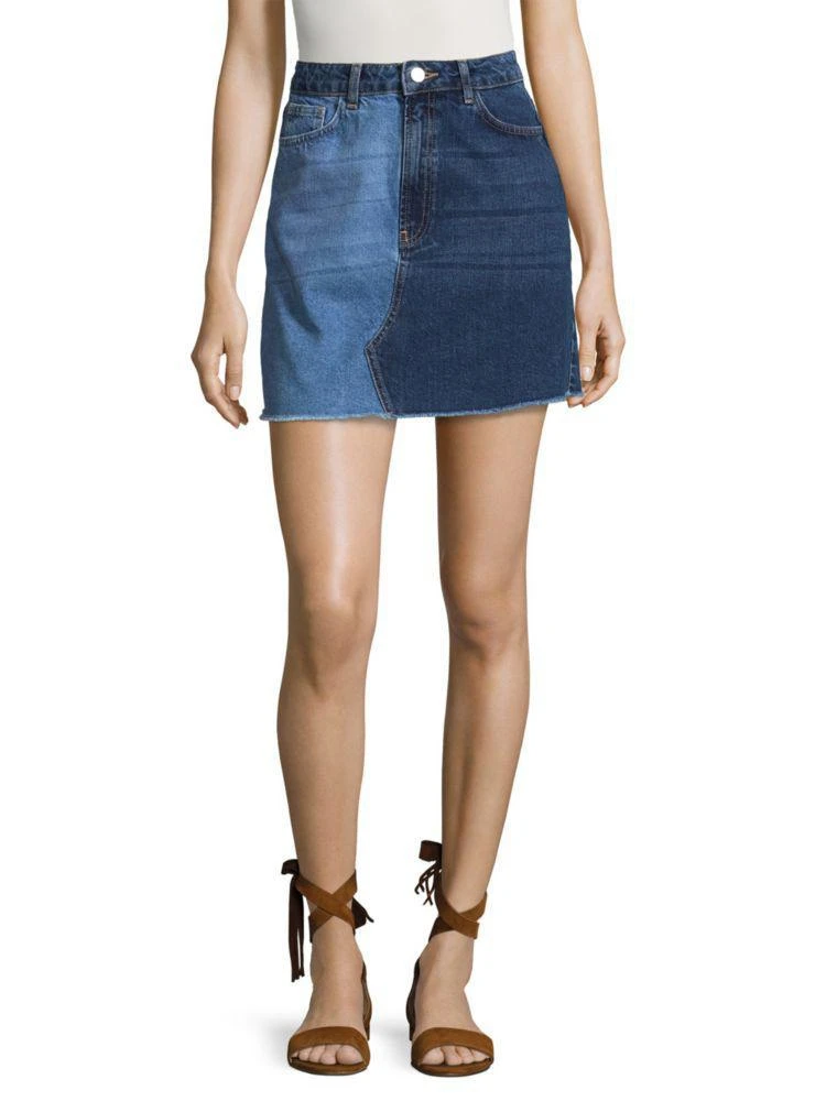 商品French Connection|Allene Cotton Denim Skirt,价格¥515,第1张图片