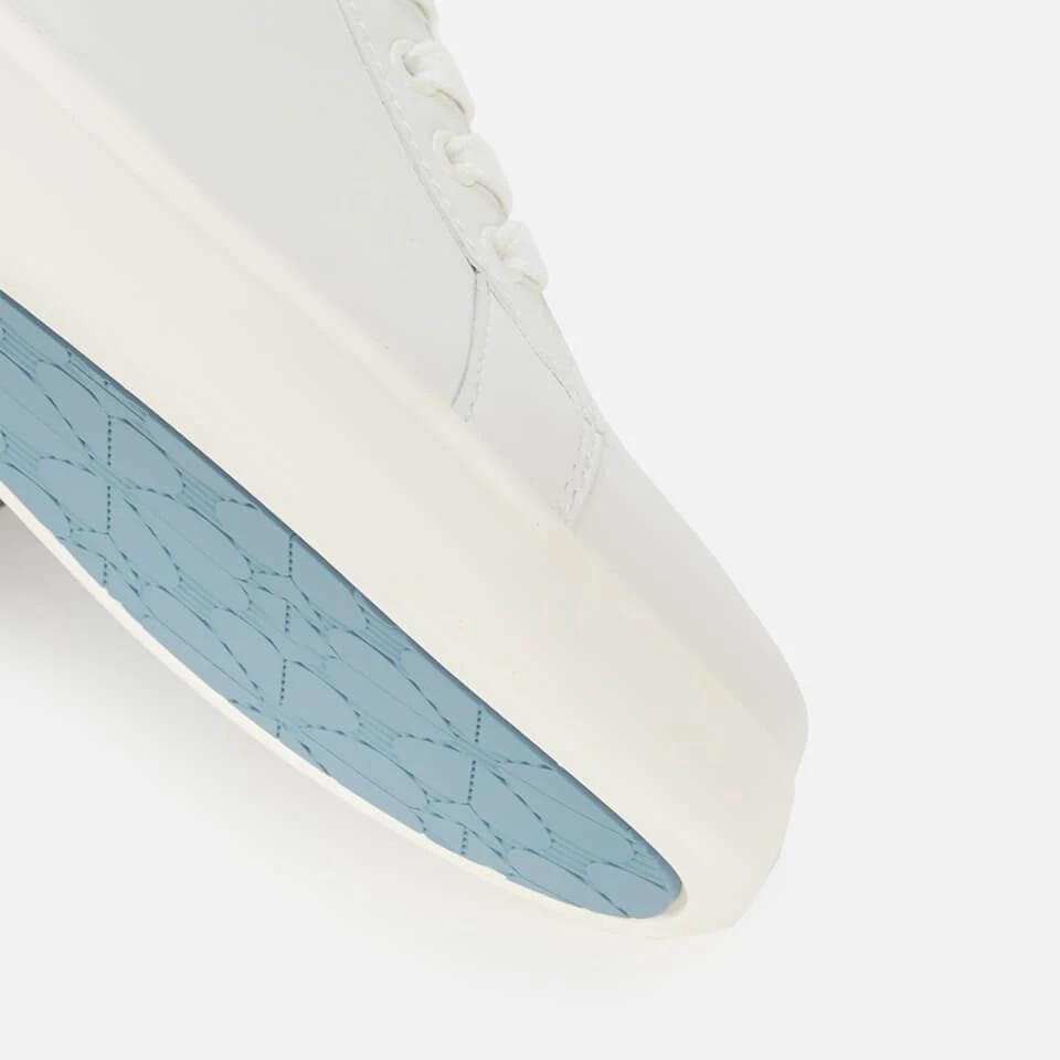 商品Kate Spade|KATE SPADE NEW YORK WOMEN'S LIFT LEATHER FLATFORM TRAINERS - OPTIC WHITE/BLUE FLORAL,价格¥488,第4张图片详细描述