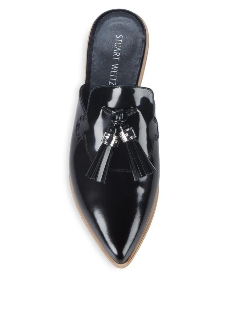 商品Stuart Weitzman|Slidealong Leather Mules,价格¥1262,第4张图片详细描述