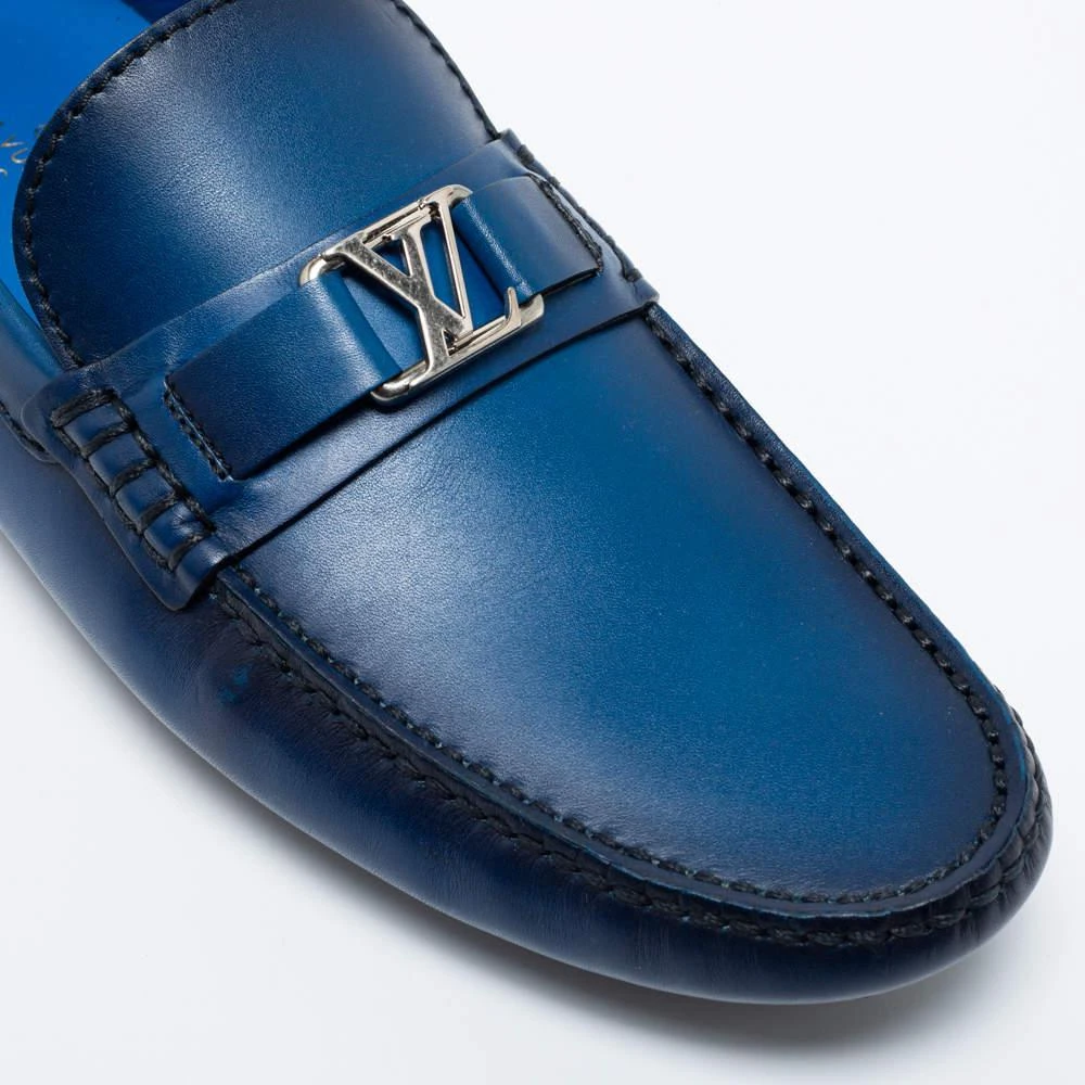Louis Vuitton Two-Tone Leather Major Slip-On Loafers Size 41 商品