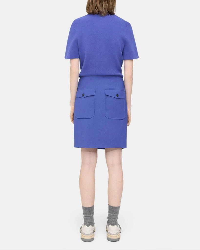 商品Theory|Wrap Skirt in Wool Gabardine,价格¥711,第3张图片详细描述