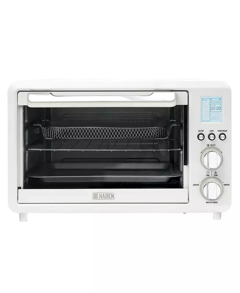 商品Haden|25 Liter 6- Slice Toaster Oven with Easy Reach Roll-Top Door, Air Fry, Bake, Broil, Toast Functions,价格¥972,第1张图片