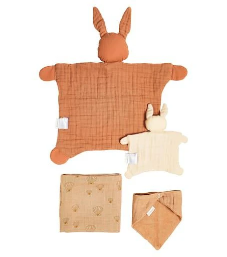 商品Liewood|Baby Nada cotton comforter, bib, and swaddle set,价格¥414,第2张图片详细描述