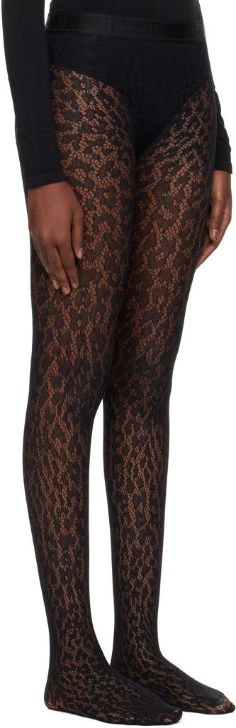 商品Wolford|Black Leo Lace Tights,价格¥356,第2张图片详细描述