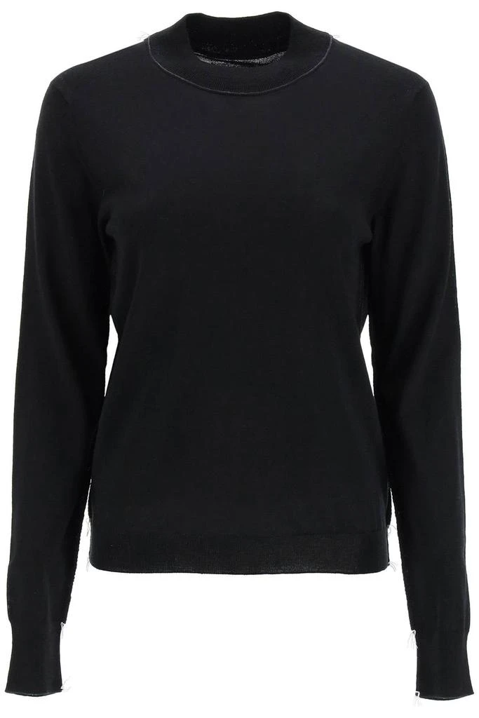 商品MAISON MARGIELA|WOOL SWEATER WITH INSIDE-OUT SEAMS,价格¥2080,第1张图片