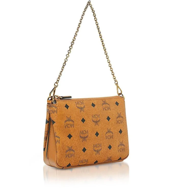 商品MCM|MCM Cognac Visetos Medium Millie Top Zip Crossbody,价格¥3979,第2张图片详细描述