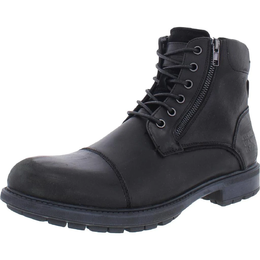 商品Steve Madden|Steve Madden Mens Ryker Leather Cap Toe Ankle Boots,价格¥330,第1张图片