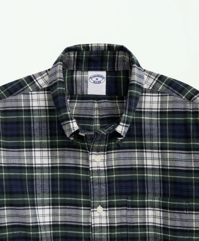 商品Brooks Brothers|Portuguese Flannel Polo Button Down Collar, Tartan Shirt,价格¥413,第2张图片详细描述