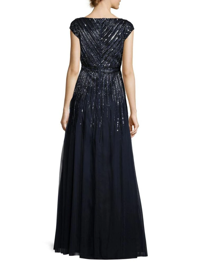 商品Aidan Mattox|Beaded Pleated Gown,价格¥1485,第2张图片详细描述