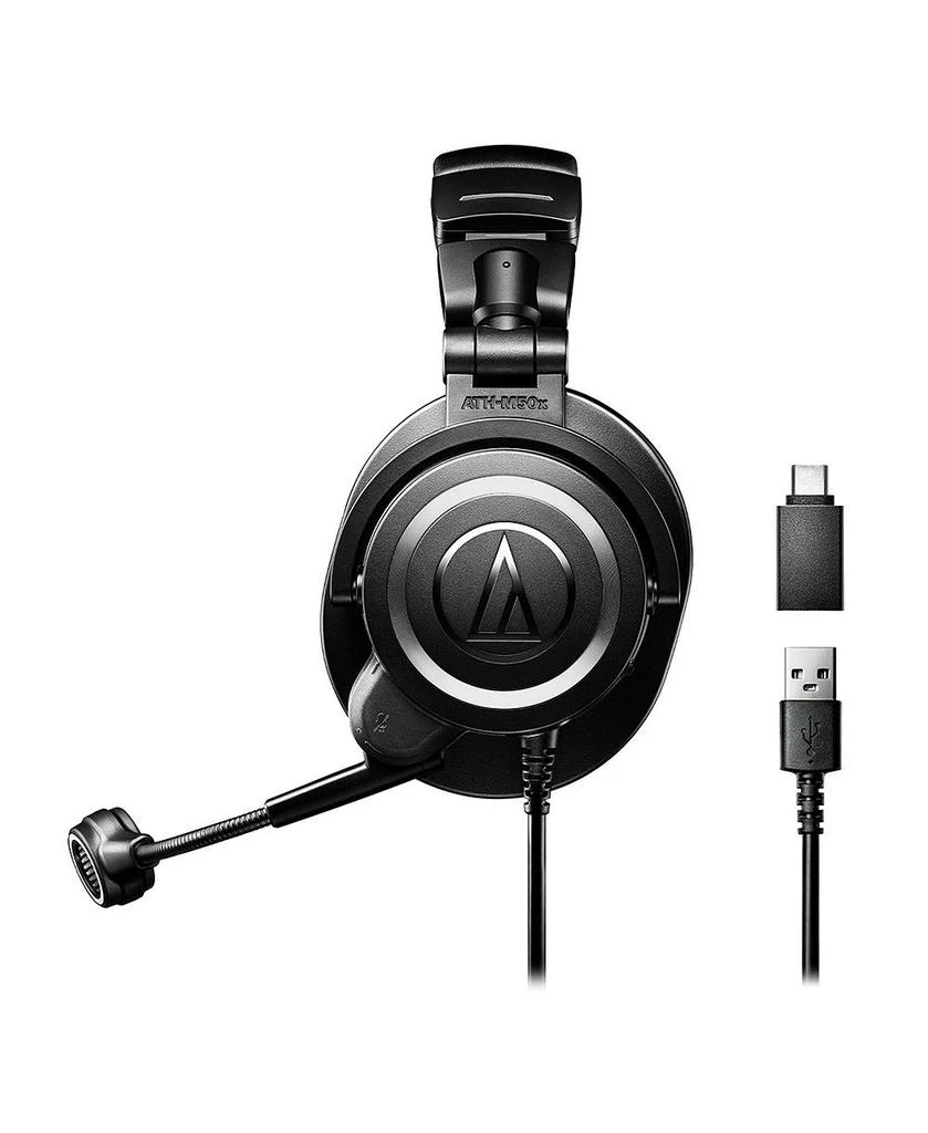 StreamSet USB Closed-Back Streaming Headset with Attached USB-A Cable and USB-C Adapter 商品