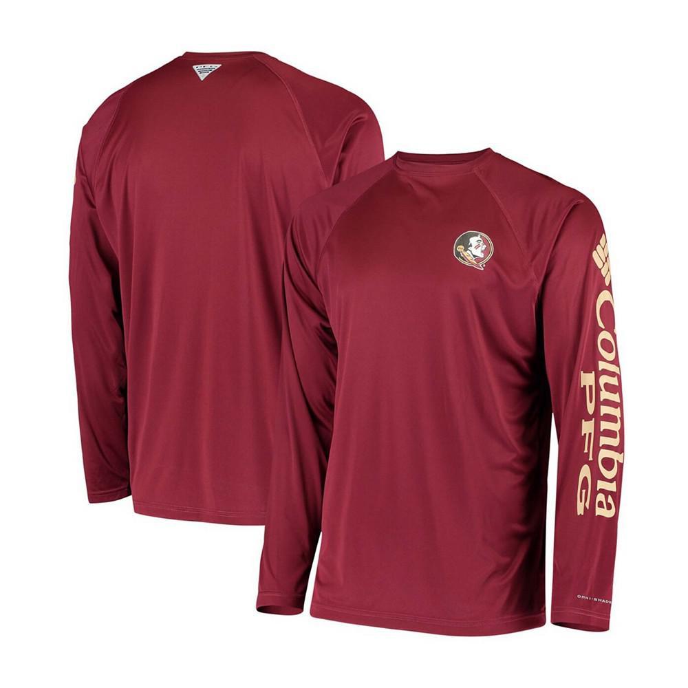 商品Columbia|Men's PFG Garnet Florida State Seminoles Terminal Tackle Omni-Shade Long Sleeve T-shirt,价格¥295,第1张图片