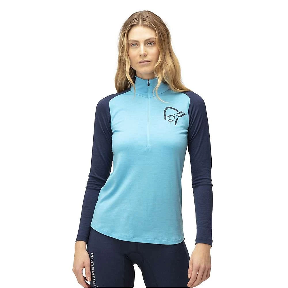 商品Norrøna|Norrona Women's Pureull Zip Neck Top,价格¥866,第5张图片详细描述