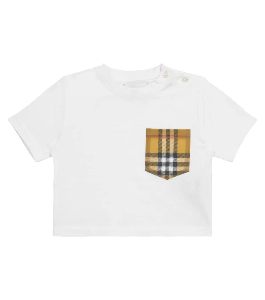 商品Burberry|Baby Vintage Check棉质针织T恤,价格¥1052,第1张图片