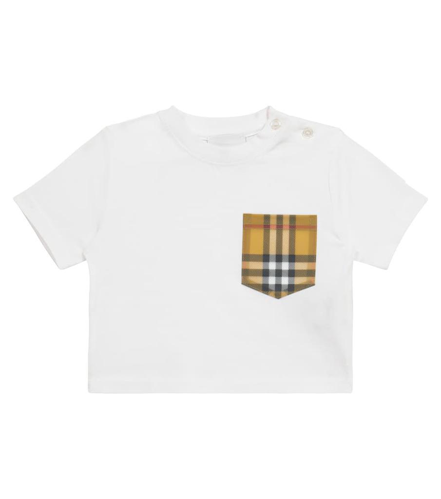 商品Burberry|Baby Vintage Check棉质针织T恤,价格¥895,第1张图片