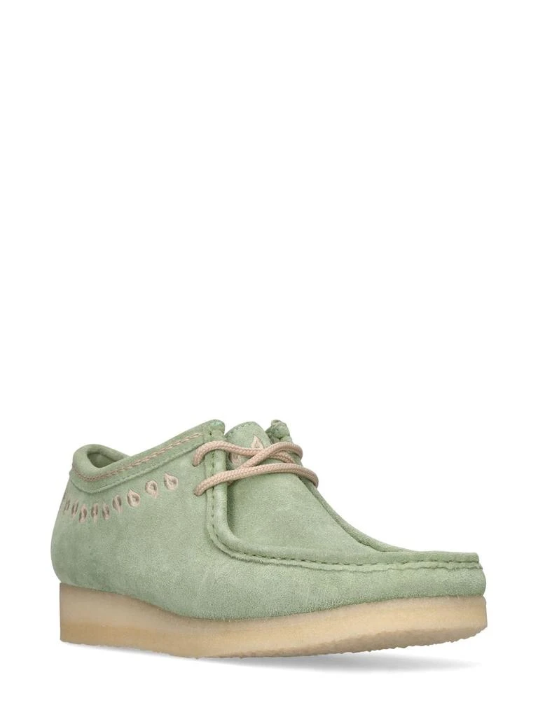 商品Clarks|30mm Wallabee Leather Lace-up Shoes,价格¥808,第2张图片详细描述