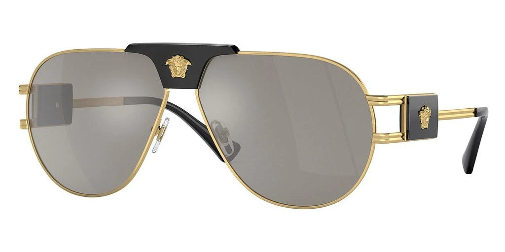 商品Versace|Versace Men's VE2252-10026G Fashion 63mm Gold Sunglasses,价格¥885,第1张图片