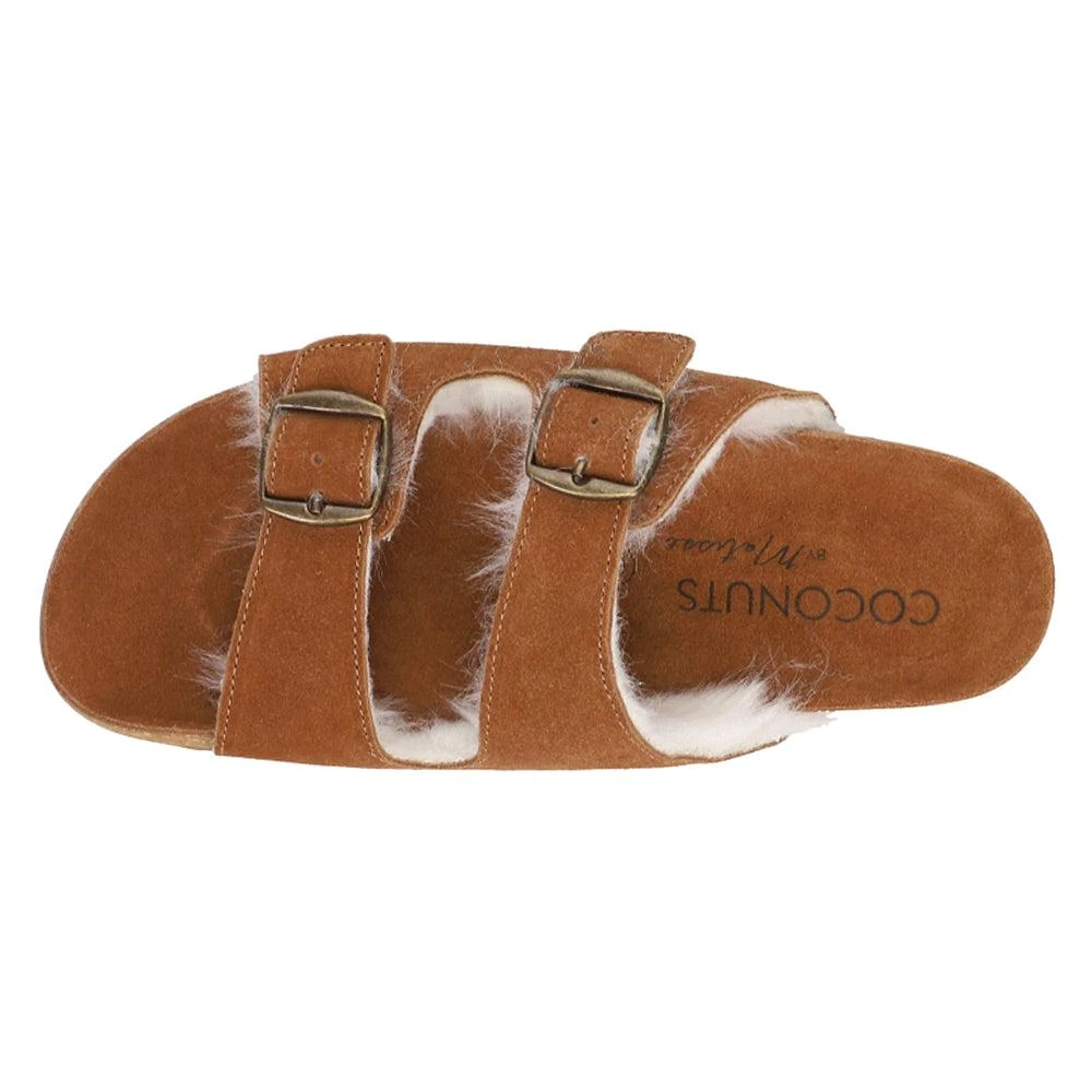 商品COCONUTS by Matisse|Victory Buckle Shearling Slide Sandals,价格¥153,第4张图片详细描述