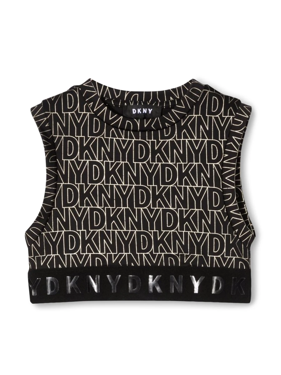 商品【商品预售7天】 DKNY|DKNY 女童背心吊带 D35S25TM15 黑色,价格¥379,第1张图片