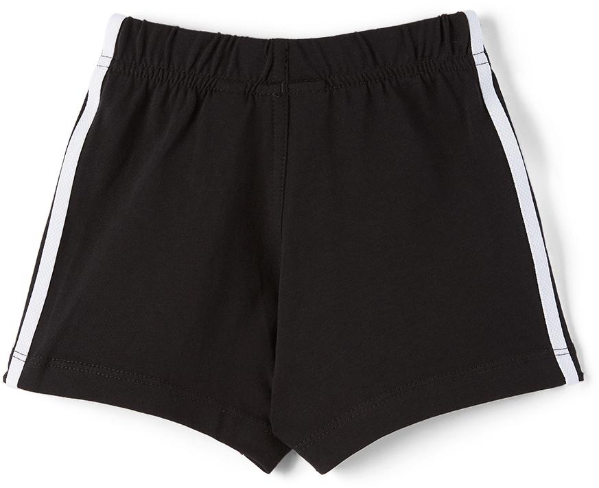 Baby White & Black Trefoil T-Shirt & Shorts Set商品第5张图片规格展示