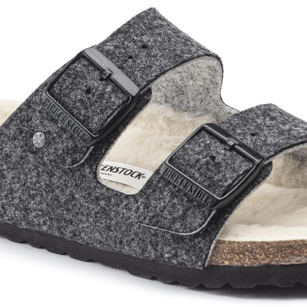 商品Birkenstock|(1021141) Arizona Wool Felt Sandals - Doubleface Grey,价格¥421,第3张图片详细描述