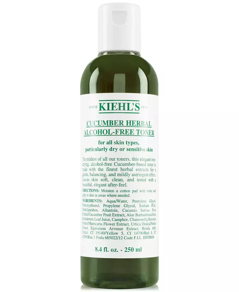 商品Kiehl's|Cucumber Herbal Alcohol-Free Toner, 8.4-oz.,价格¥188,第1张图片