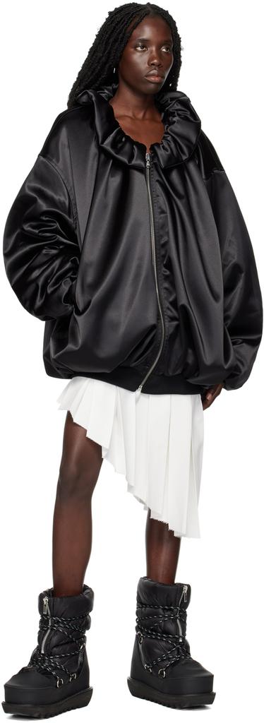 Black Gathered Jacket商品第4张图片规格展示