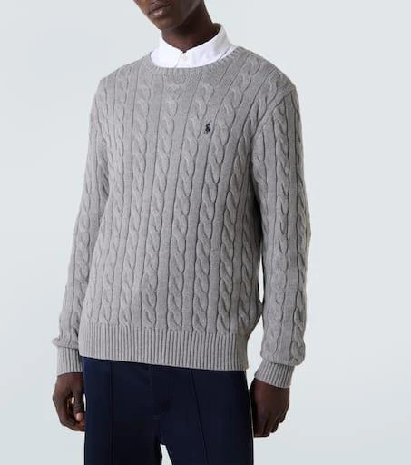 商品Ralph Lauren|绞花针织棉质毛衣,价格¥2031,第3张图片详细描述