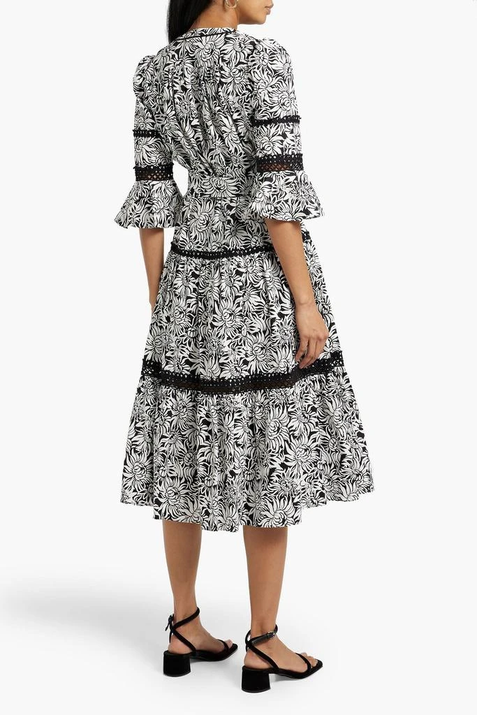 商品Diane von Furstenberg|Julia belted floral-print cotton-blend poplin midi dress,价格¥1501,第3张图片详细描述