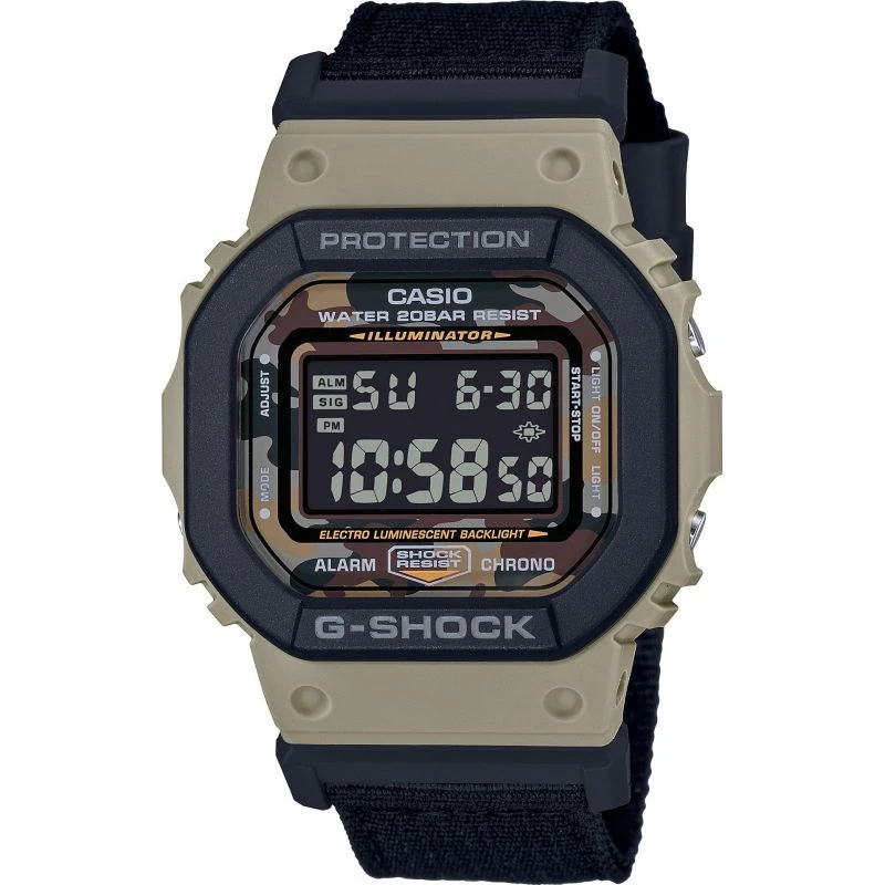 商品Casio|Unisex Casio G-Shock Classic Camouflage Gift Set DW-5610SUS-5ER 卡西欧手表,价格¥978,第1张图片