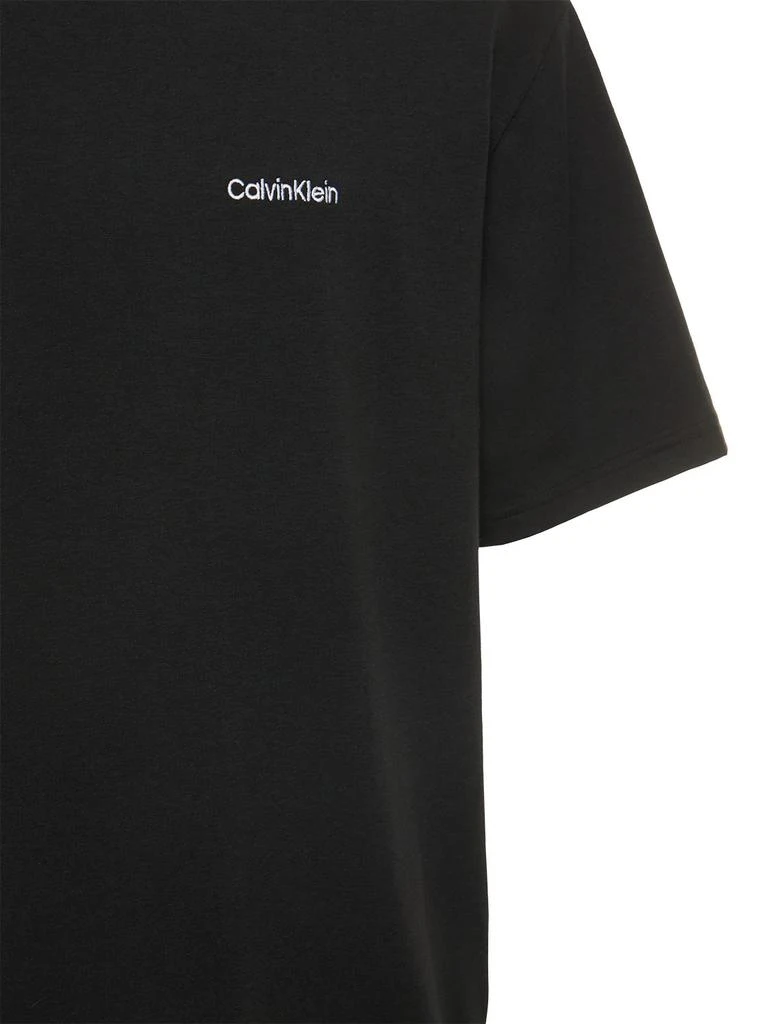 商品Calvin Klein|Logo Print Cotton Blend T-shirt,价格¥247,第3张图片详细描述