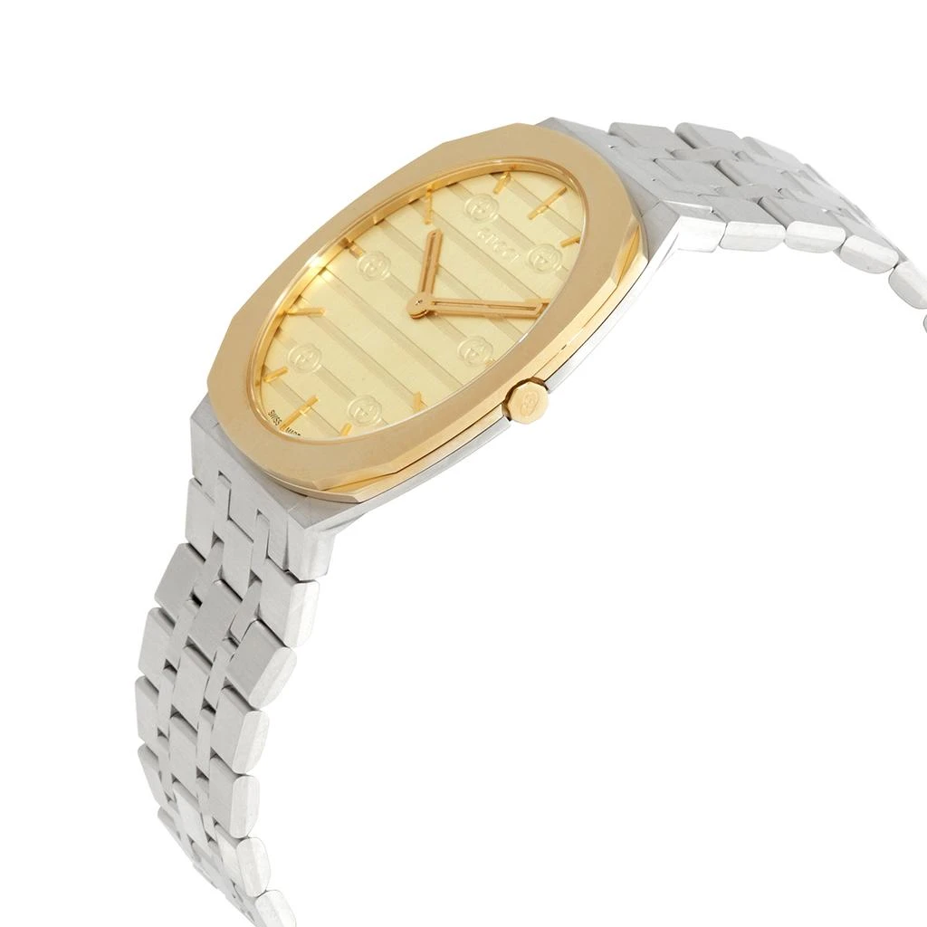 商品[二手商品] Gucci|Pre-owned Gucci 25H Gold Dial Ladies Watch YA163403,价格¥8929,第2张图片详细描述