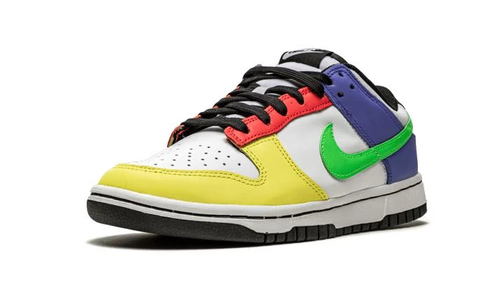 商品NIKE|耐克 Women's Nike Dunk Low "Green Strike" 黄绿蓝 彩色拼接 板鞋 ,价格¥953-¥1840,第5张图片详细描述