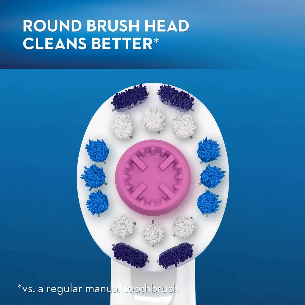 商品Oral-B|Oral-B 3D White Electric Toothbrush Replacement Brush Heads Refill, 3 Count,价格¥215,第5张图片详细描述