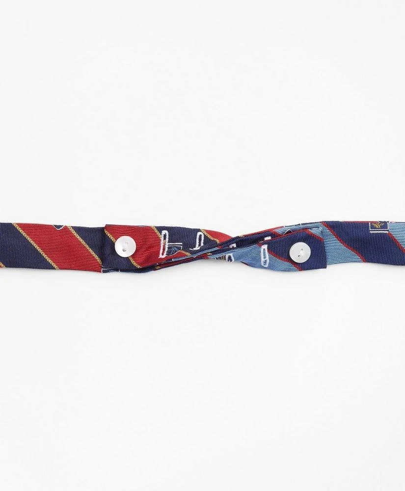 商品Brooks Brothers|Rugby Stripe with Fleece Shield Reversible Bow Tie,价格¥287,第3张图片详细描述