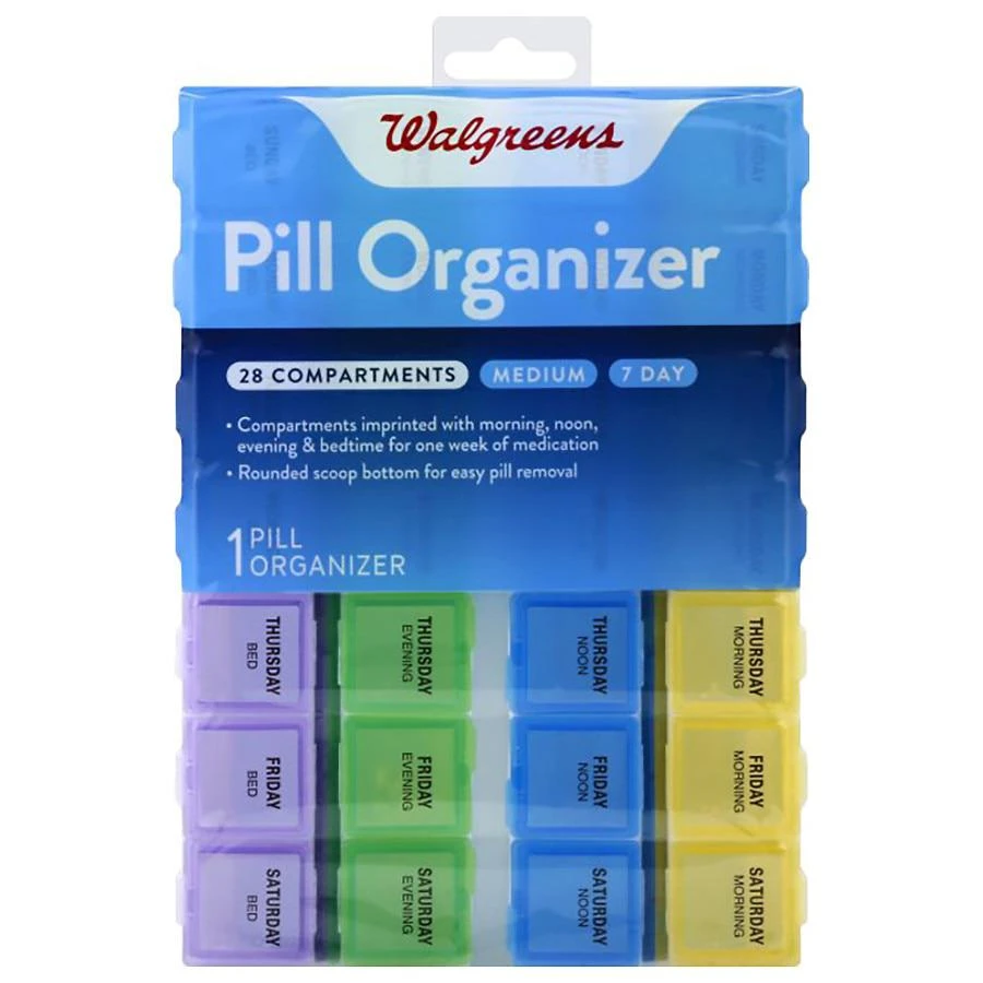 商品Walgreens|7 Day Pill Organizer Medium,价格¥96,第1张图片