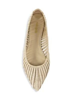 商品Cult Gaia|Leena Raffia Flats,价格¥533,第5张图片详细描述