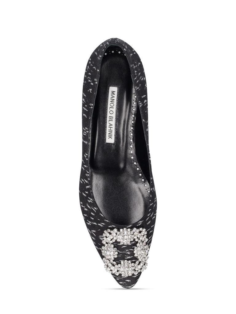 商品Manolo Blahnik|10mm Hangisi Jacquard Flats,价格¥5374,第4张图片详细描述