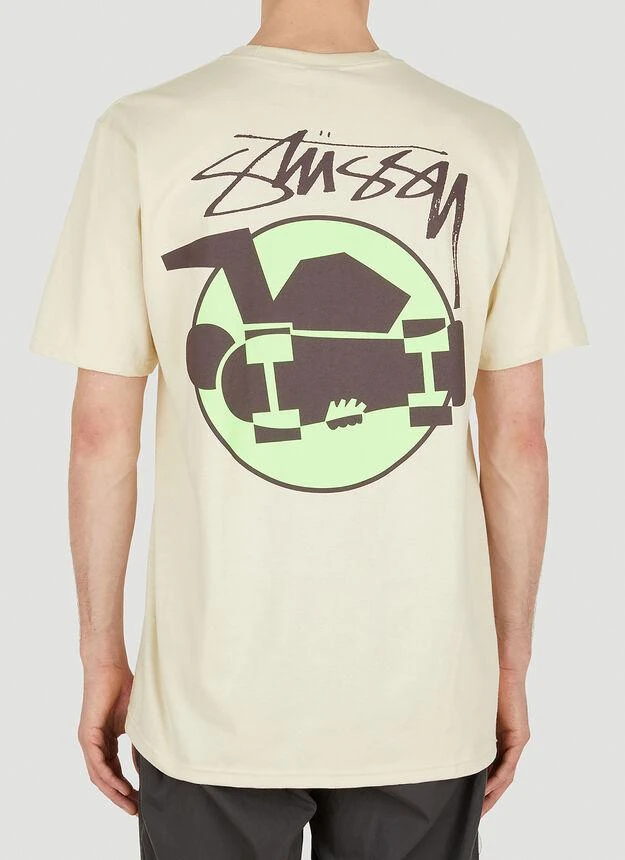 商品STUSSY|Skateman Putty T-Shirt in Cream,价格¥349,第5张图片详细描述