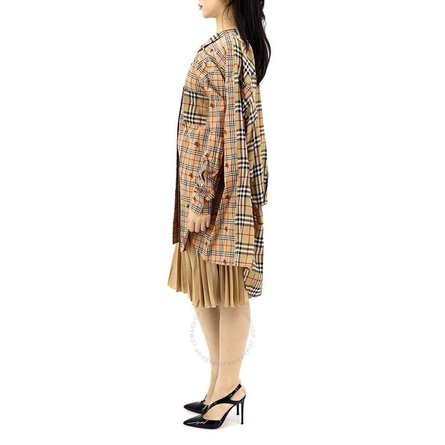 商品Burberry|Burberry Archive Beige Vintage Check Silk And Cotton Shirt Dress, Brand Size 4 (US Size 2),价格¥4629,第1张图片