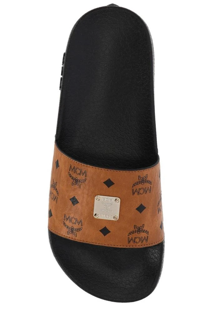 商品MCM|MCM All-Over Logo Printed Slides,价格¥1553,第4张图片详细描述