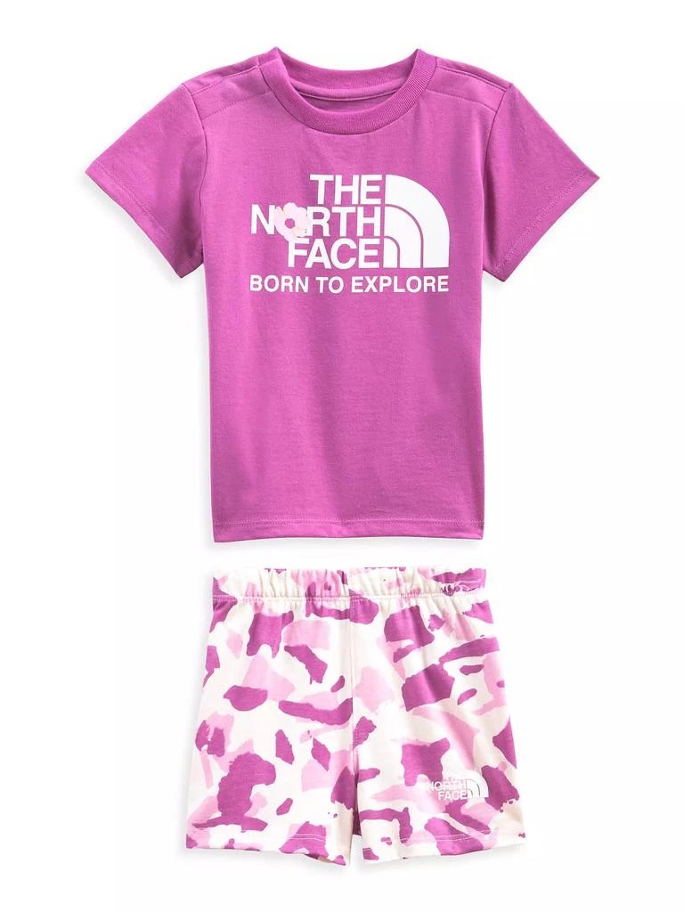 商品The North Face|Baby Girl's 2-Piece Cotton Summer Top &amp; Bottom Set,价格¥133,第1张图片