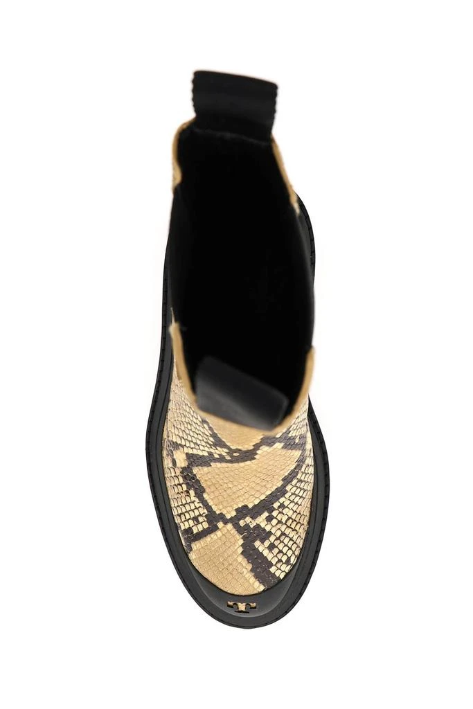 商品Tory Burch|Tory Burch Python Printed Leather Chelsea Boots,价格¥2282,第2张图片详细描述