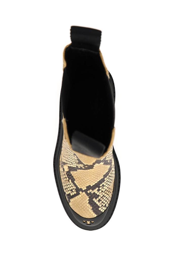 商品Tory Burch|Tory Burch Python Printed Leather Chelsea Boots,价格¥2285,第4张图片详细描述