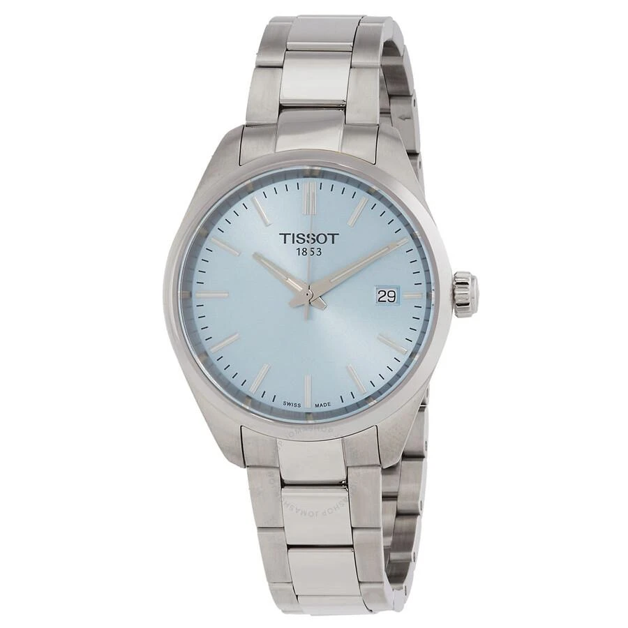 商品Tissot|PR 100 Quartz Ice Blue Dial Ladies Watch T1502101135100,价格¥1633,第1张图片